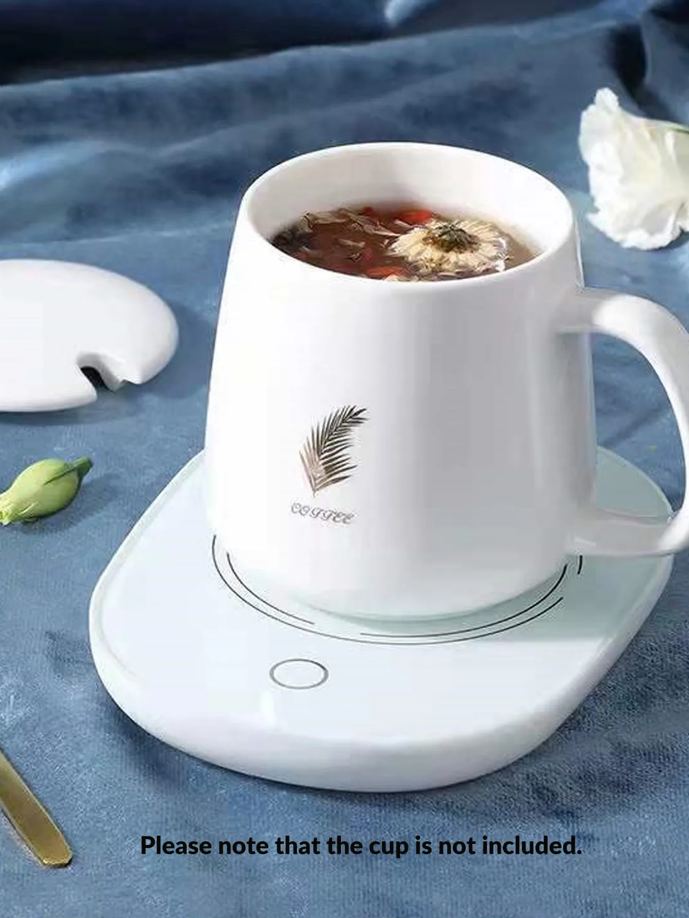 1pc Constant Temperature Heating Coaster Without Cup