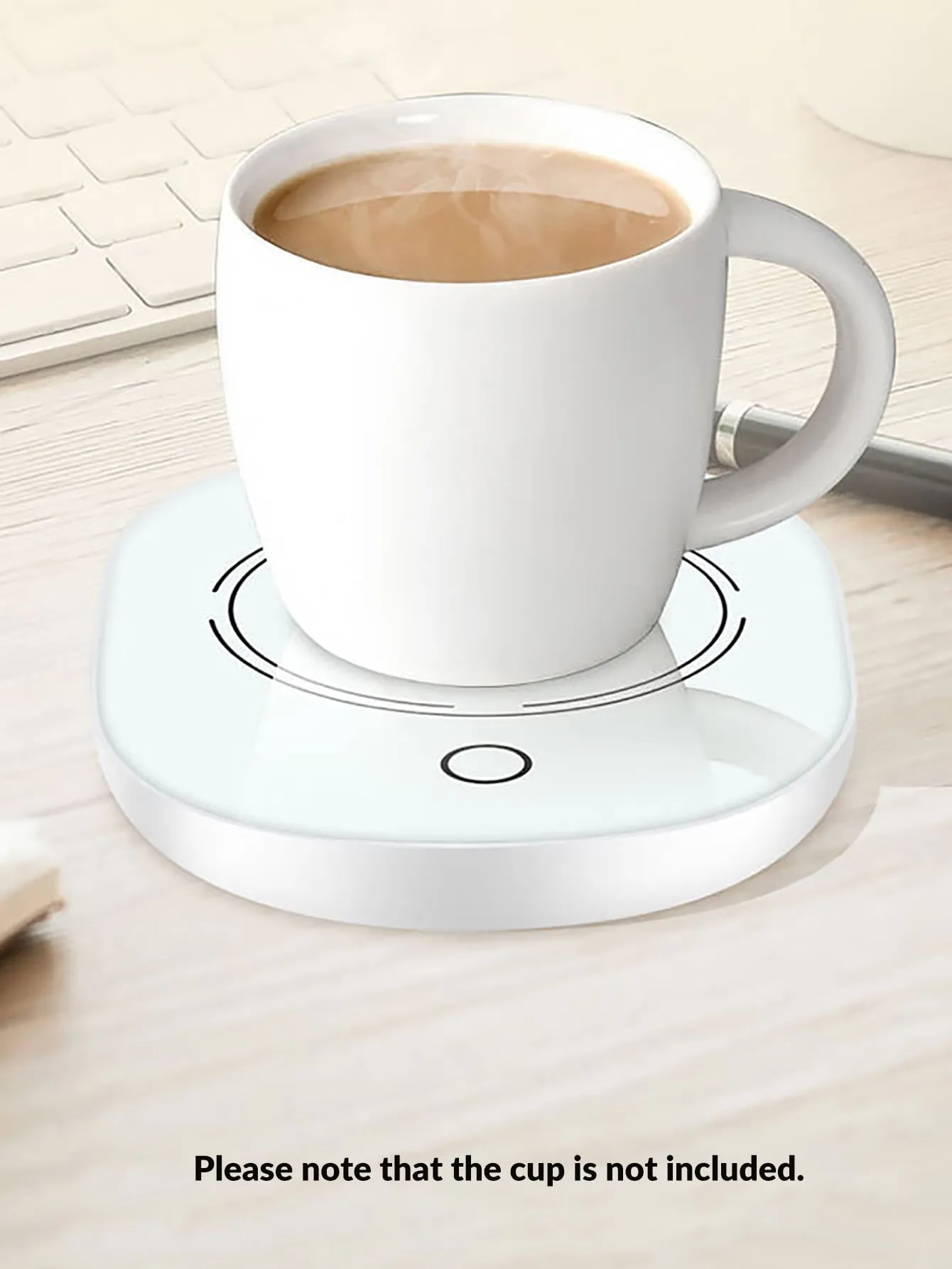 1pc Constant Temperature Heating Coaster Without Cup