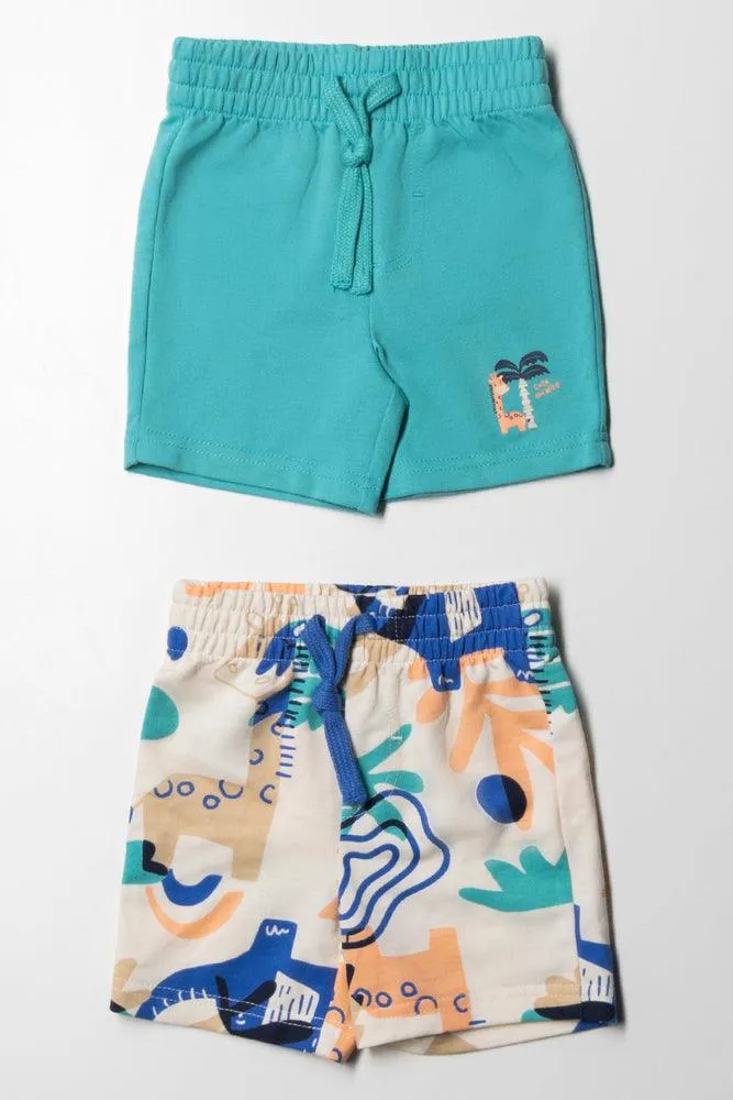 2 Pack Shorts Blue