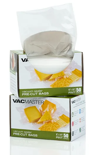 8" x 12" Full Mesh Vacuum Seal Quart Bags - 50 Pack