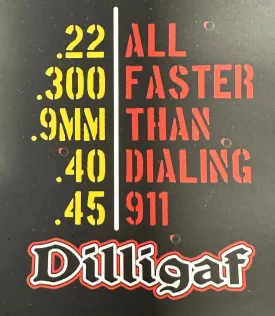 All Faster than 911 Sticker 3 1/2 x 3