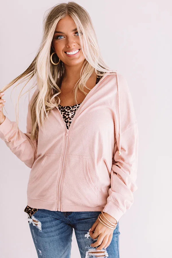 Always On Cabin Time Jacket In Rose Quartz