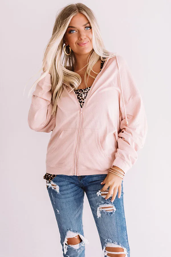 Always On Cabin Time Jacket In Rose Quartz