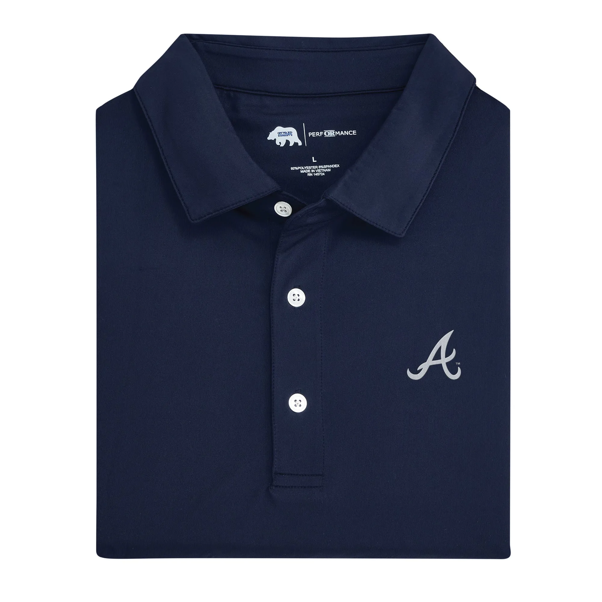 Atlanta Braves Solid Performance Polo