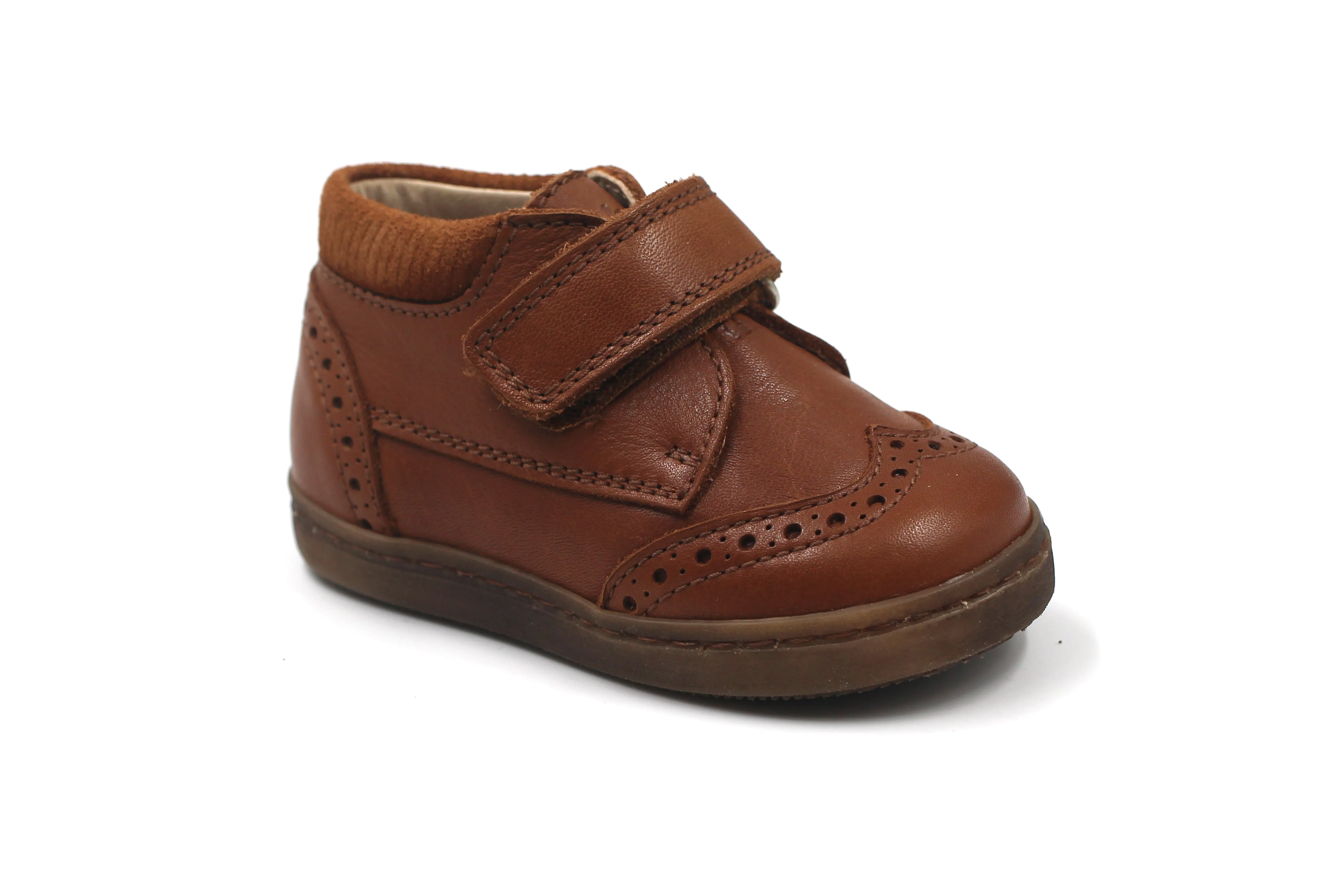 Beberlis Tan Velcro Baby Sneaker