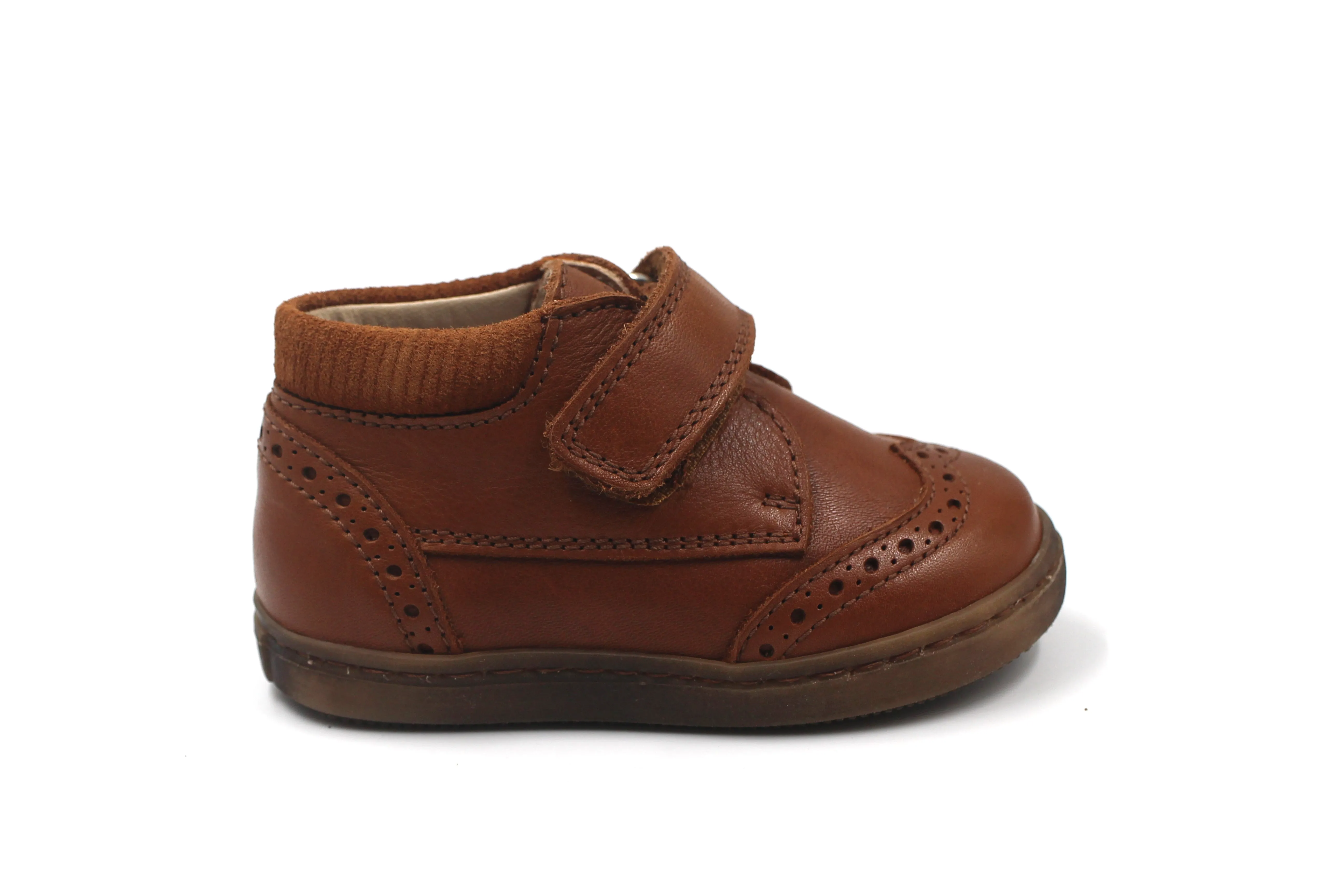 Beberlis Tan Velcro Baby Sneaker