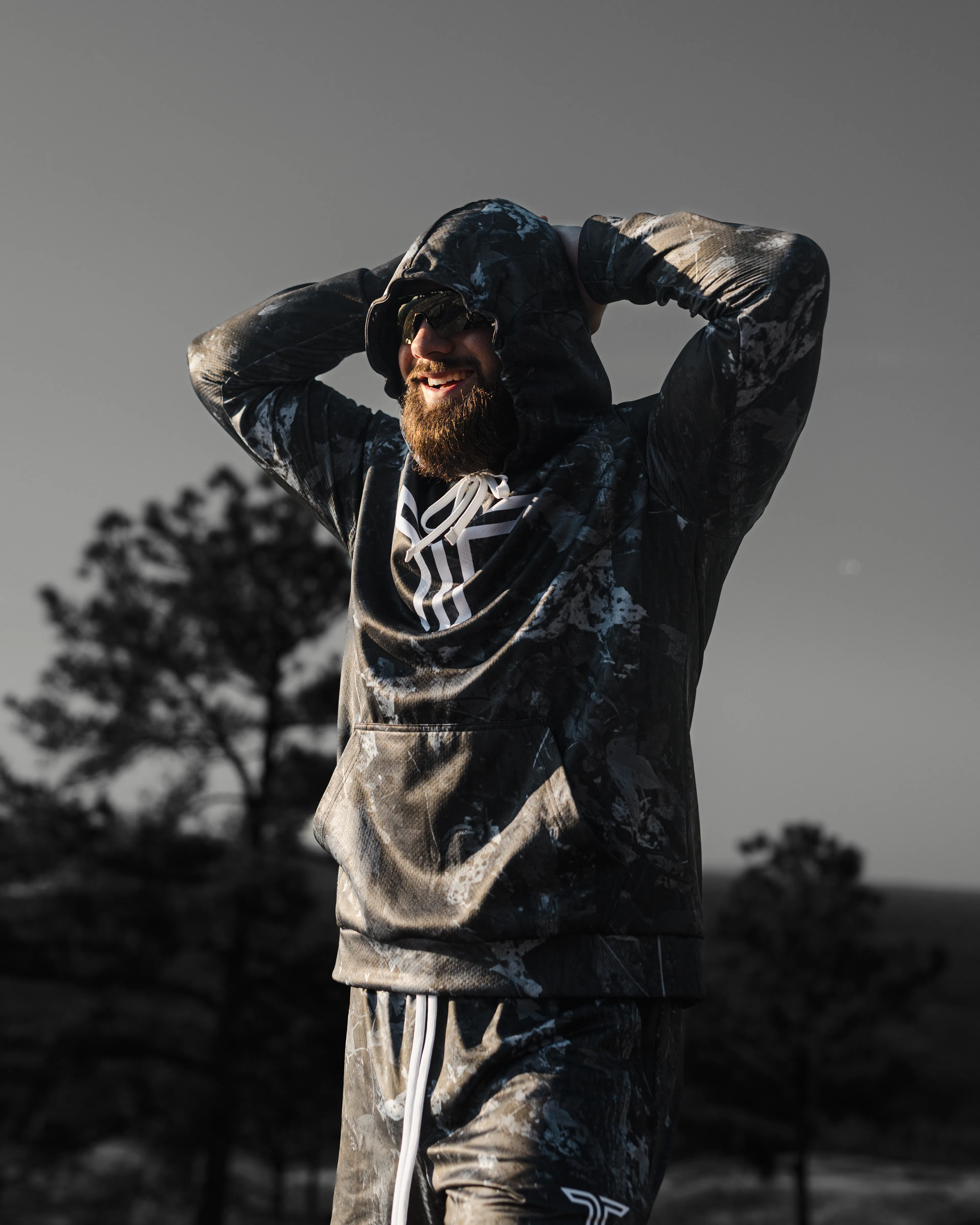 Blackout Hunter Camo Performance Hoodie