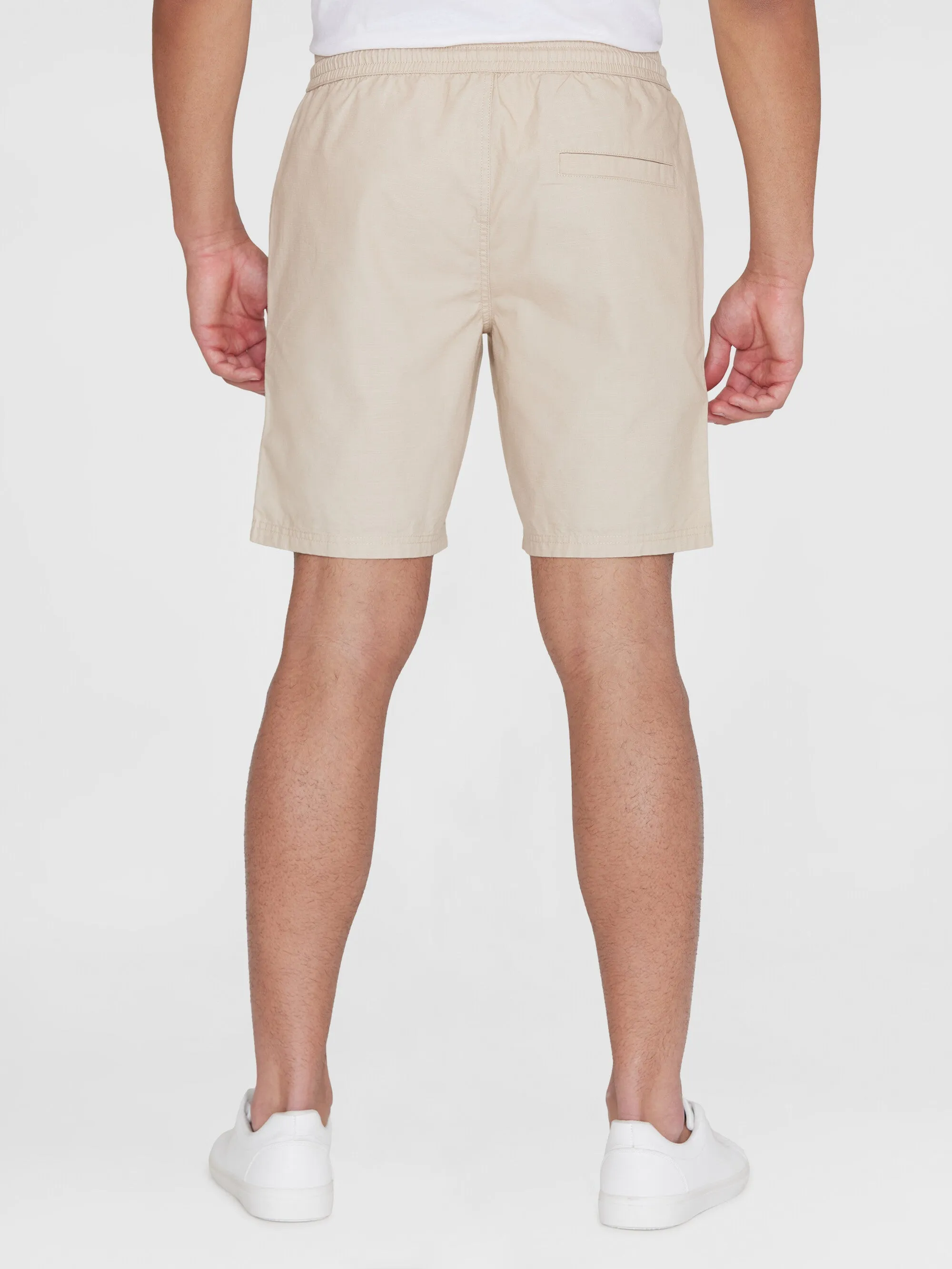 Boardwalk shorts with elastic waist - GOTS/Vegan - Light feather gray