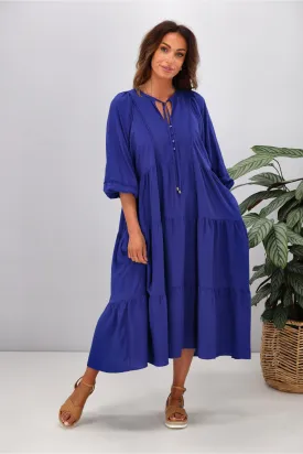 Boho Australia Mata Dress Blue