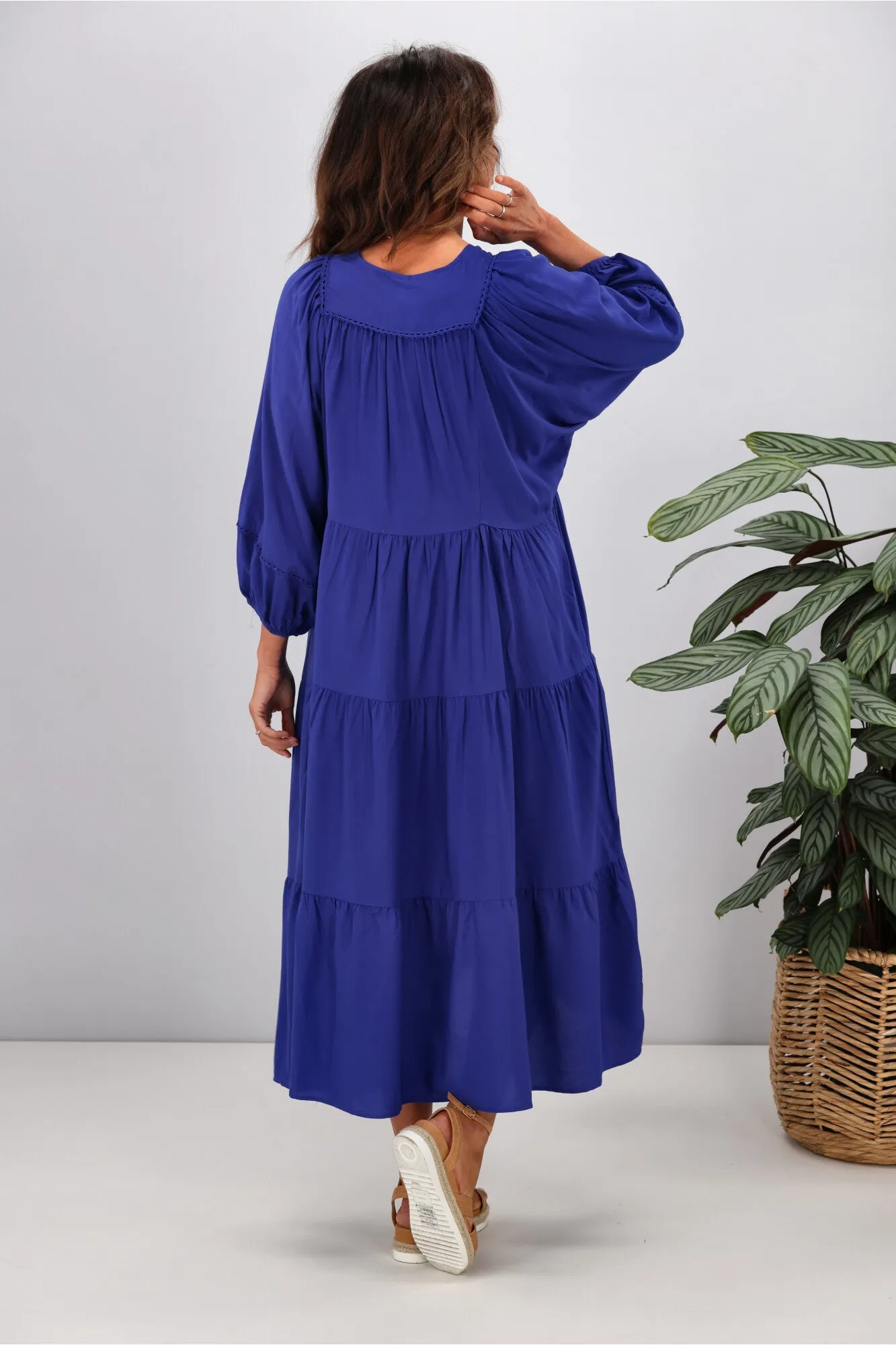 Boho Australia Mata Dress Blue