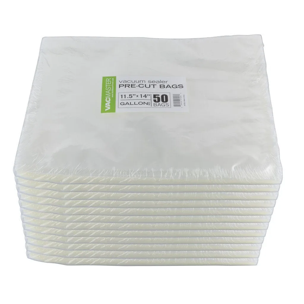 Bulk - 11.5" x 14" Full Mesh Vacuum Seal Gallon Bags - 50 Count