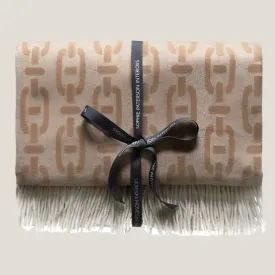 Burlington Tan Merino & Cashmere Throw - Andrew Martin