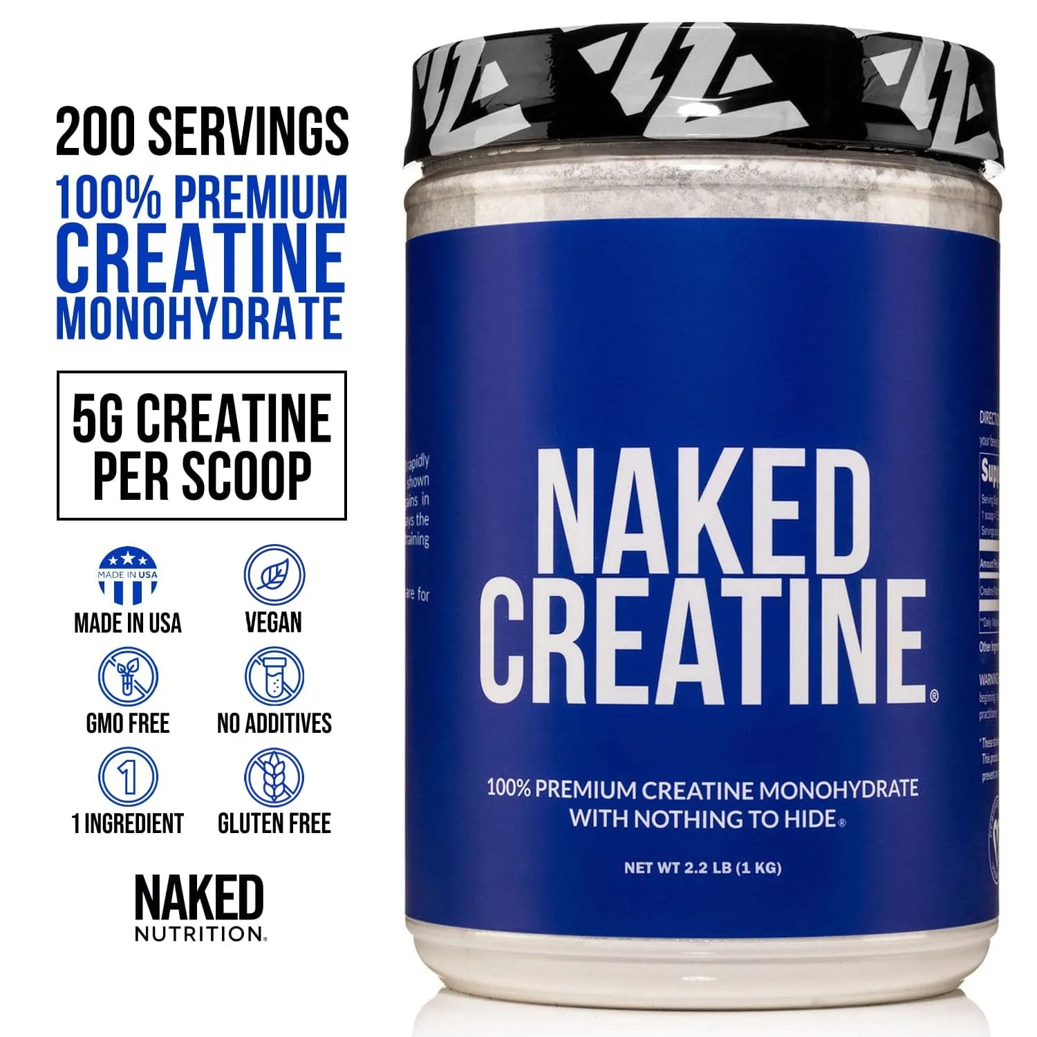 Creatine Monohydrate Powder 1KG | Naked Creatine - 1KG