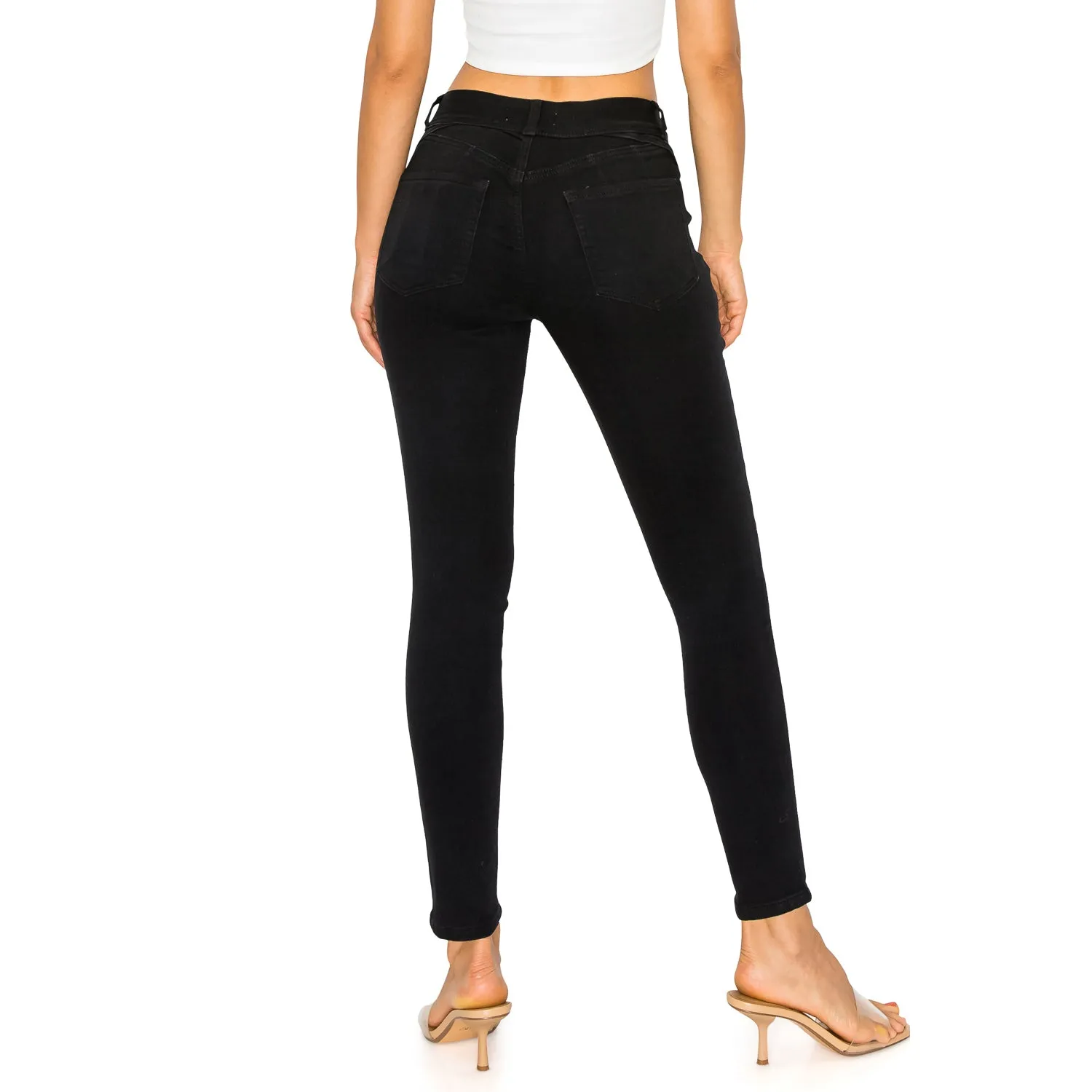 Denim Daydream Malibu High-Rise Ankle Skinny - Black