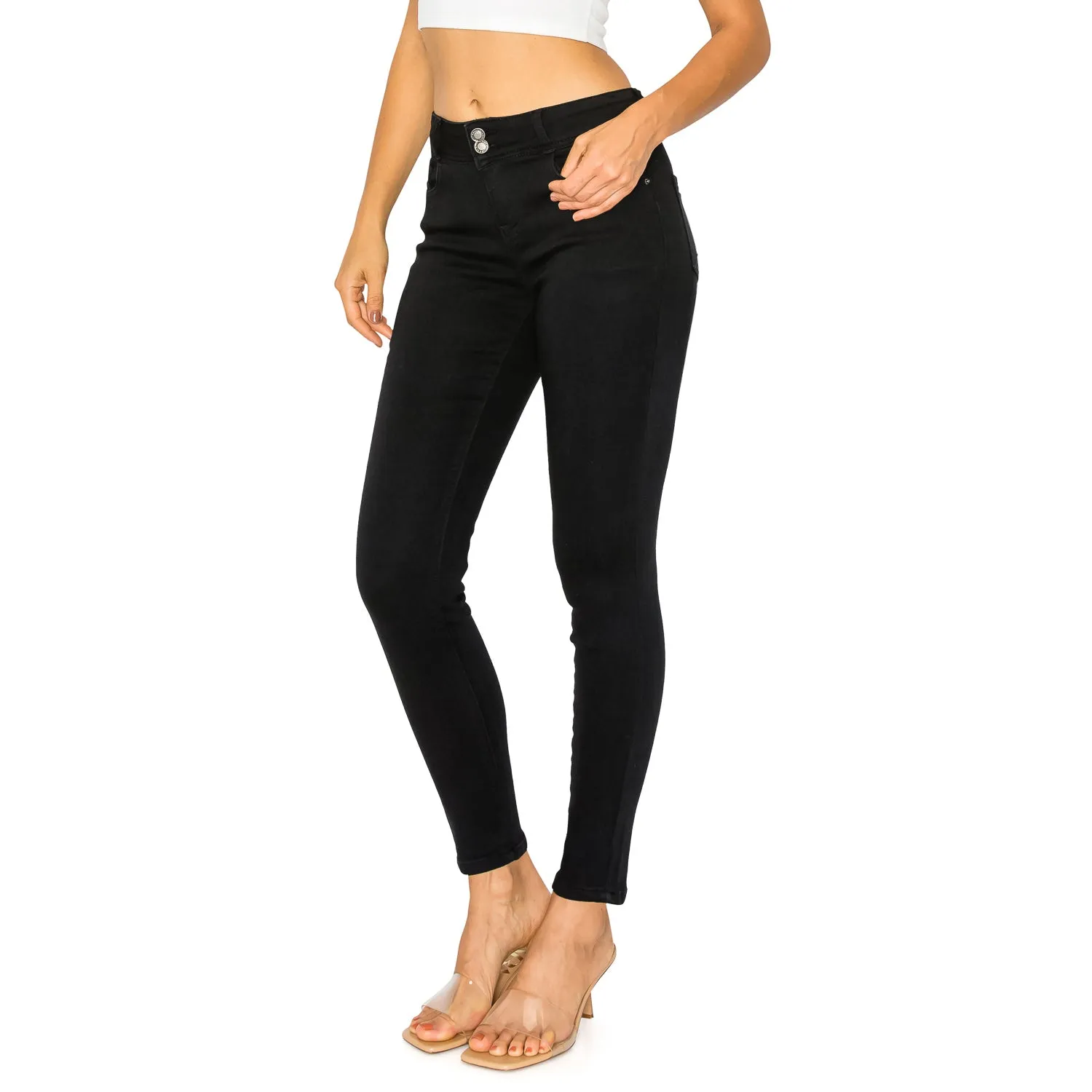 Denim Daydream Malibu High-Rise Ankle Skinny - Black