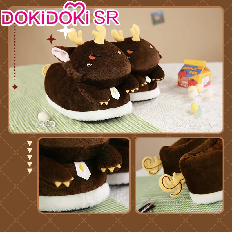 DokiDoki-SR Game Genshin Impact Cosplay Zhongli / Hutao / Xiao / Scaramouche / Tighnari Shoes Cutie Party Doujin Slippers Zhong Li Hu Tao Wanderer