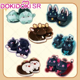 DokiDoki-SR Game Genshin Impact Cosplay Zhongli / Hutao / Xiao / Scaramouche / Tighnari Shoes Cutie Party Doujin Slippers Zhong Li Hu Tao Wanderer