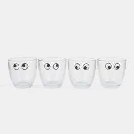 Eyes Set of 4 Duralex Glass Tumblers