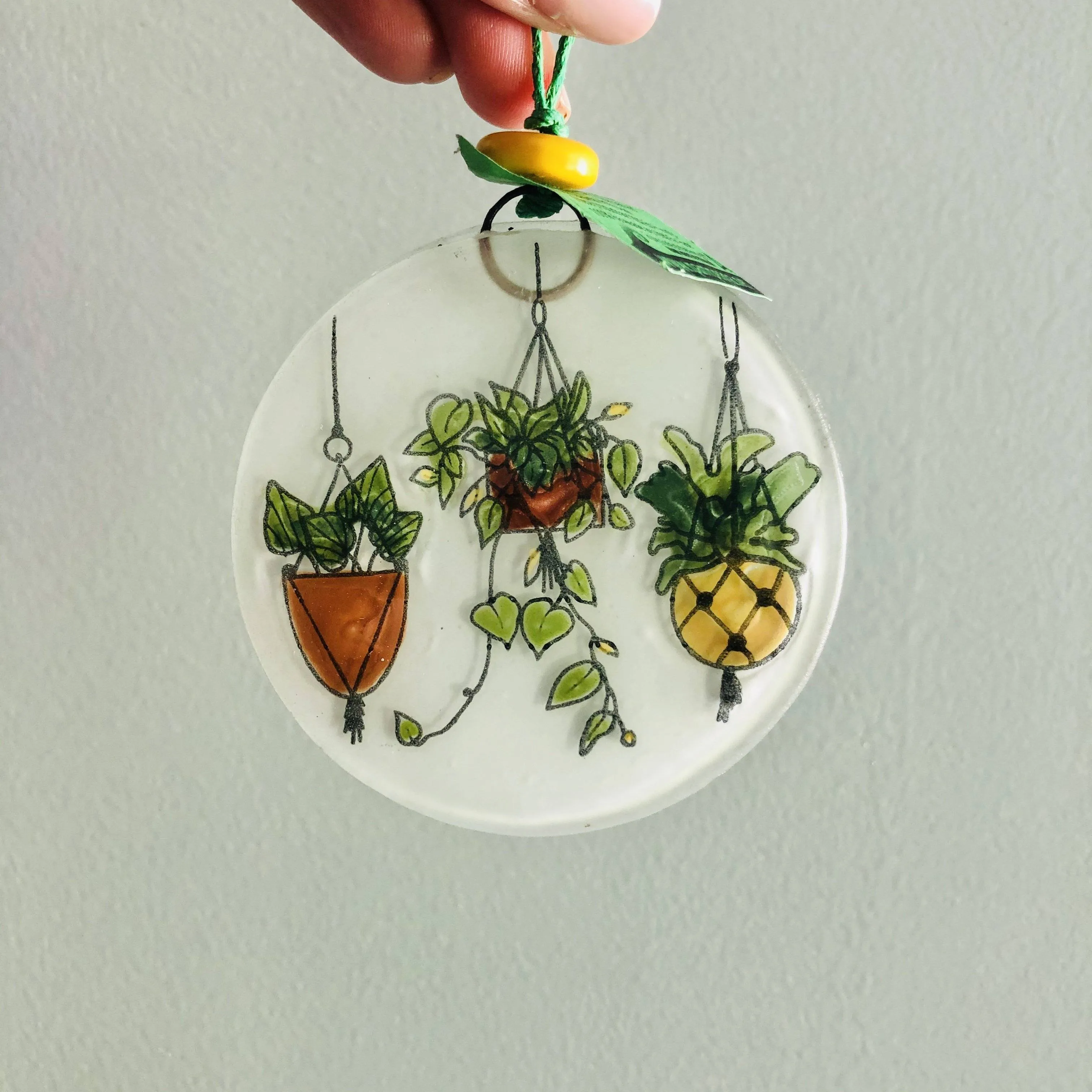 Fair Trade Ornament 108 Plant Life White