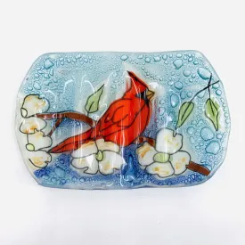 Fair Trade Soap Dish - SD-12 Cardinal with Flowers