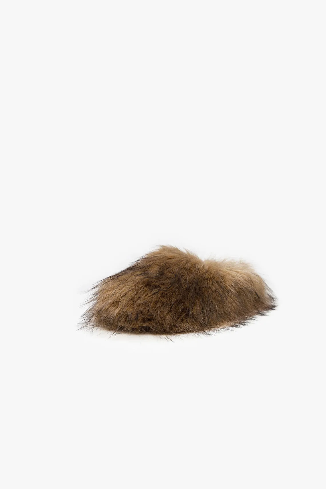 Faux Fur Clog Brown