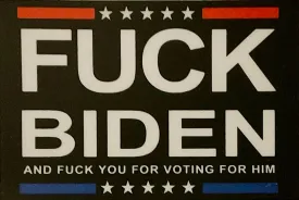 Fuck Biden Sticker 3 x 2