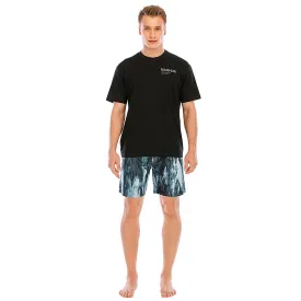 HUGE SPORTS Graphic UPF50  Mens Beach Board Shorts - Ink