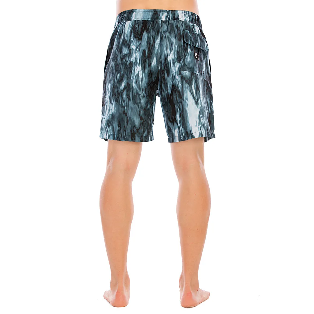 HUGE SPORTS Graphic UPF50  Mens Beach Board Shorts - Ink