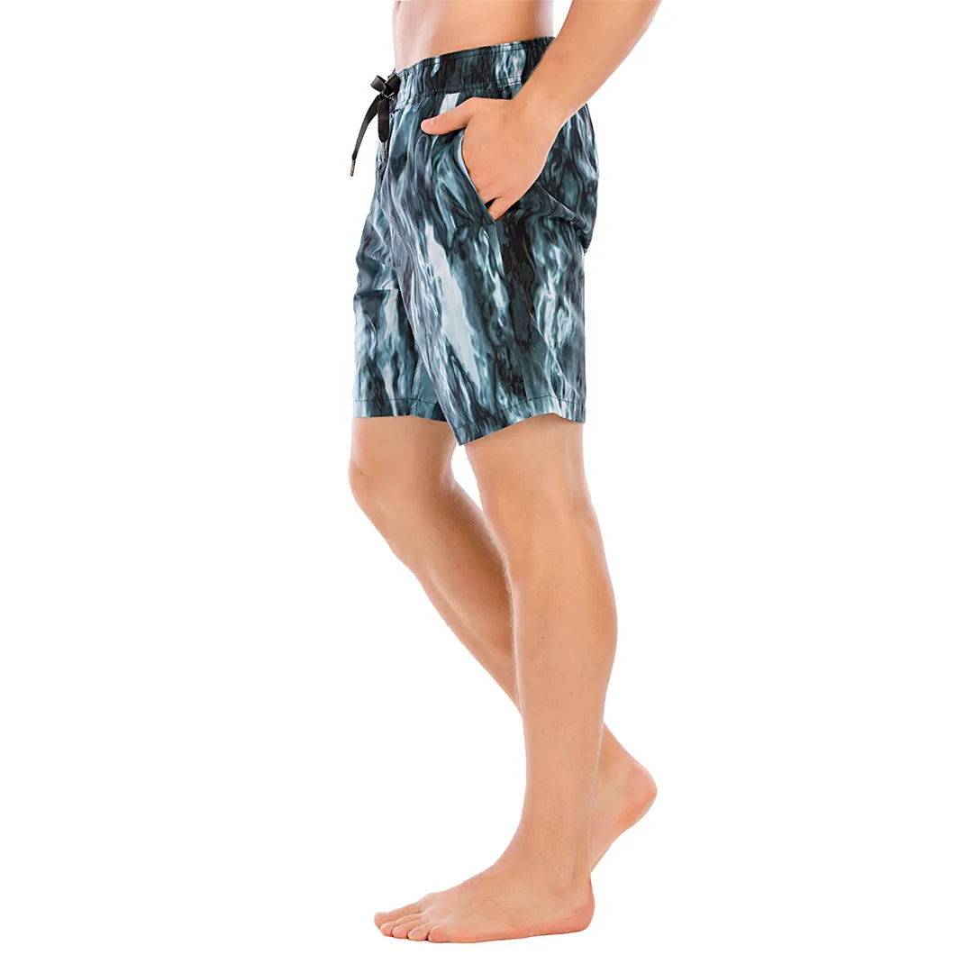 HUGE SPORTS Graphic UPF50  Mens Beach Board Shorts - Ink