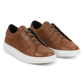 Hugo Boss Brown Elastic Sneaker