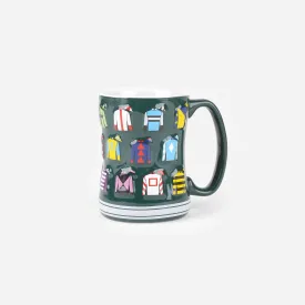 Keeneland Multi Silks Sculpted Mug