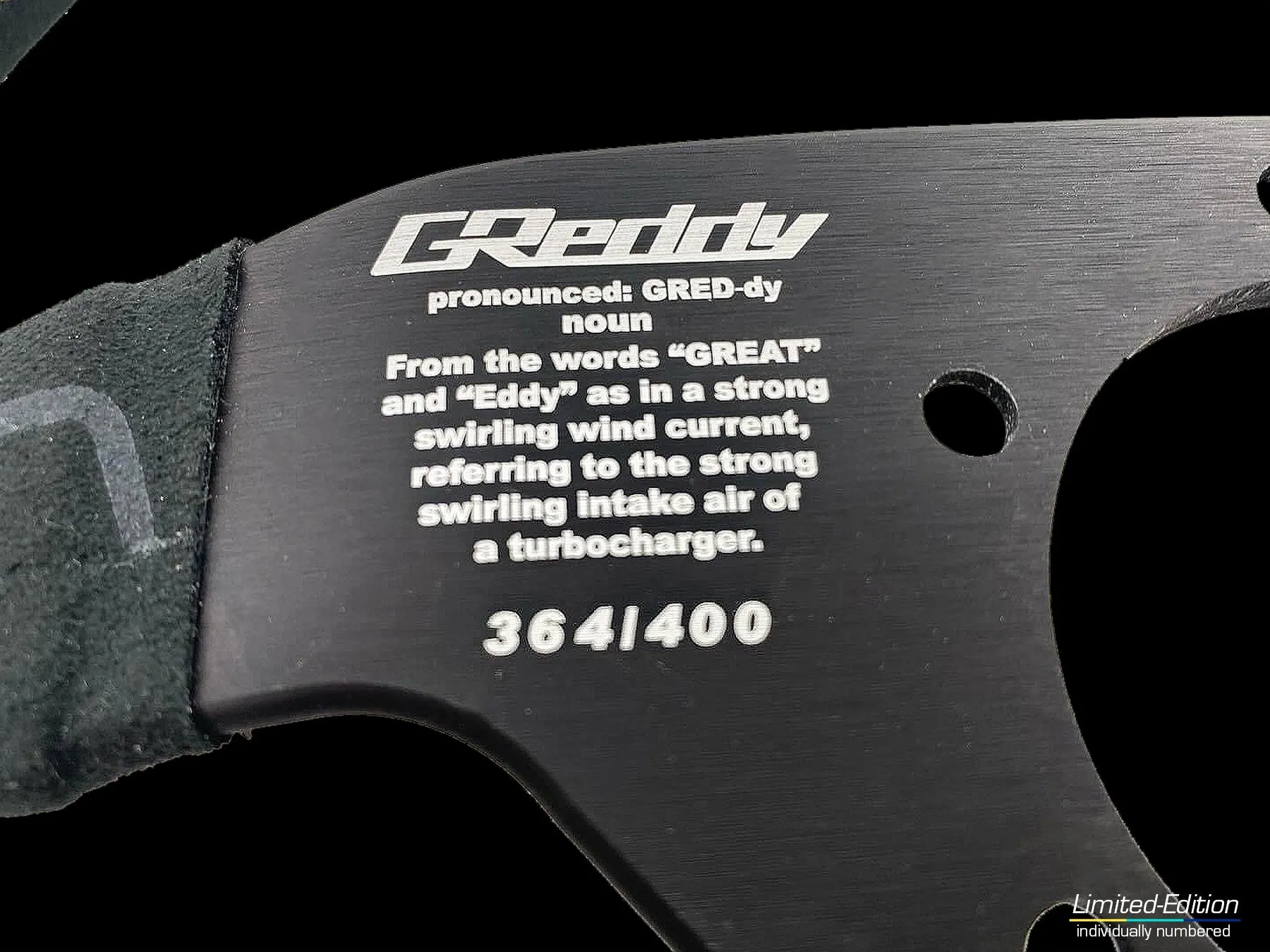 Limited Edition GReddy MOMO Alcantara Montecarlo Steering Wheel (350mm) - individually serialized