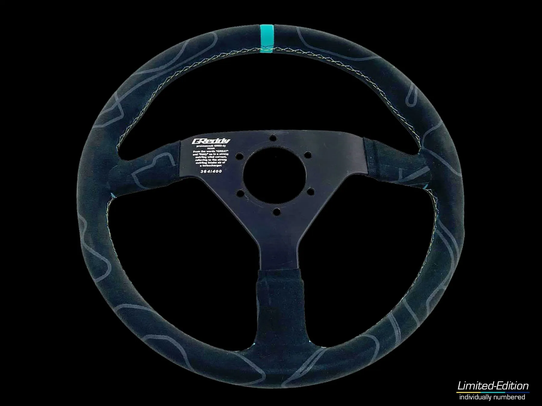 Limited Edition GReddy MOMO Alcantara Montecarlo Steering Wheel (350mm) - individually serialized