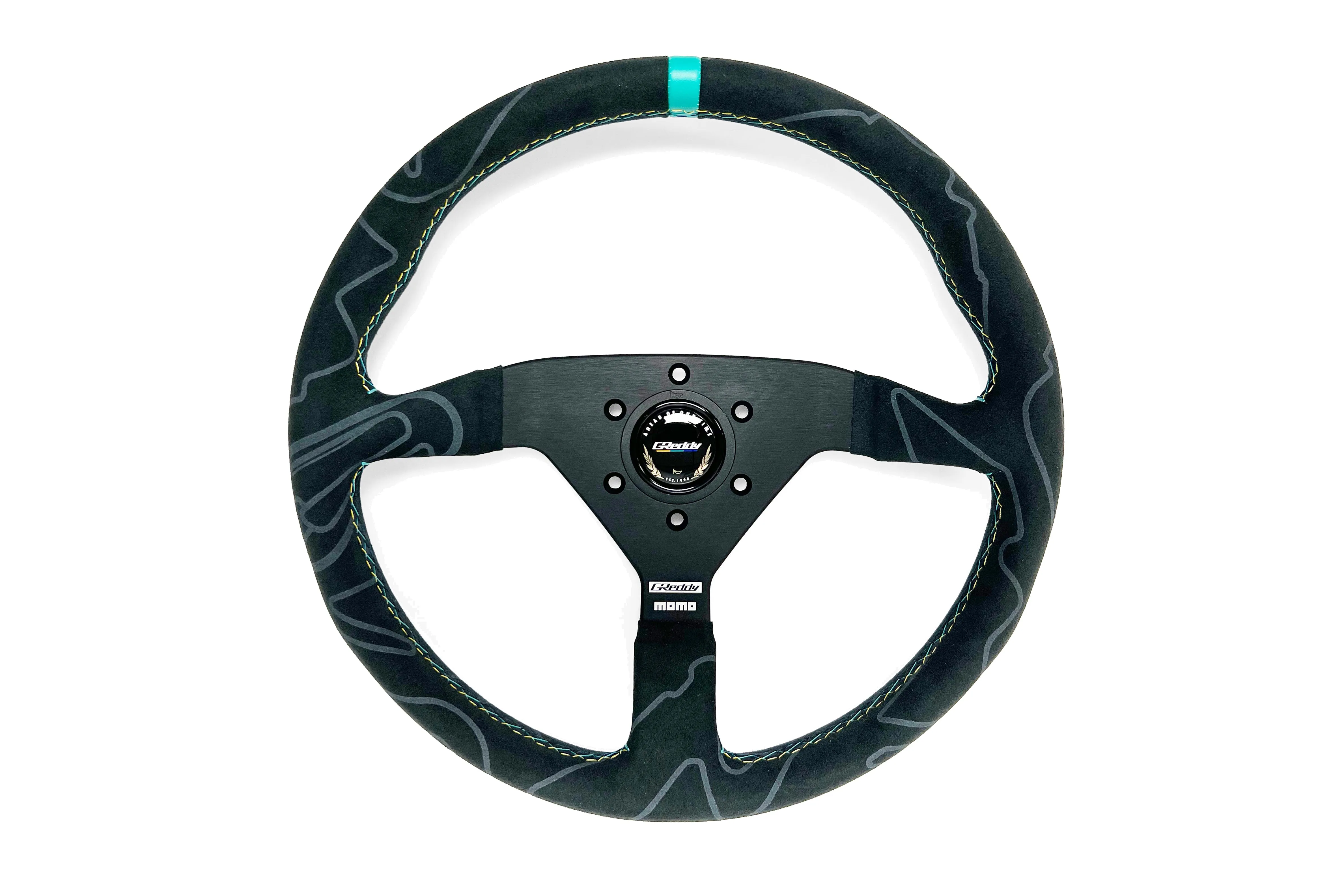 Limited Edition GReddy MOMO Alcantara Montecarlo Steering Wheel (350mm) - individually serialized