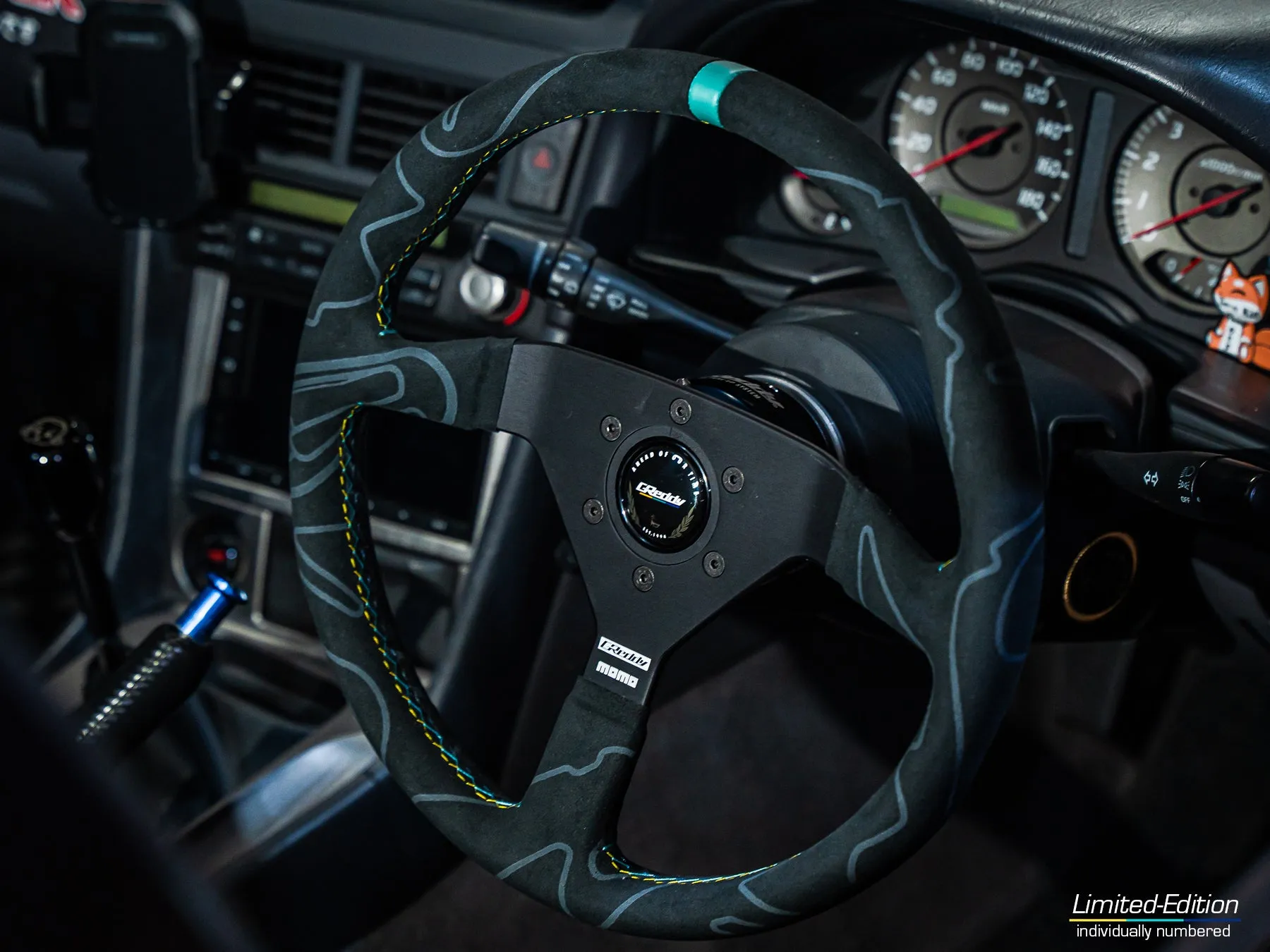 Limited Edition GReddy MOMO Alcantara Montecarlo Steering Wheel (350mm) - individually serialized