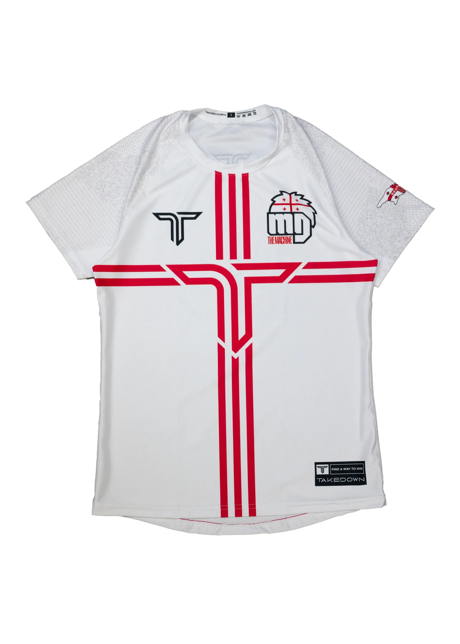 Merab Dvalishvili Raglan Top - White