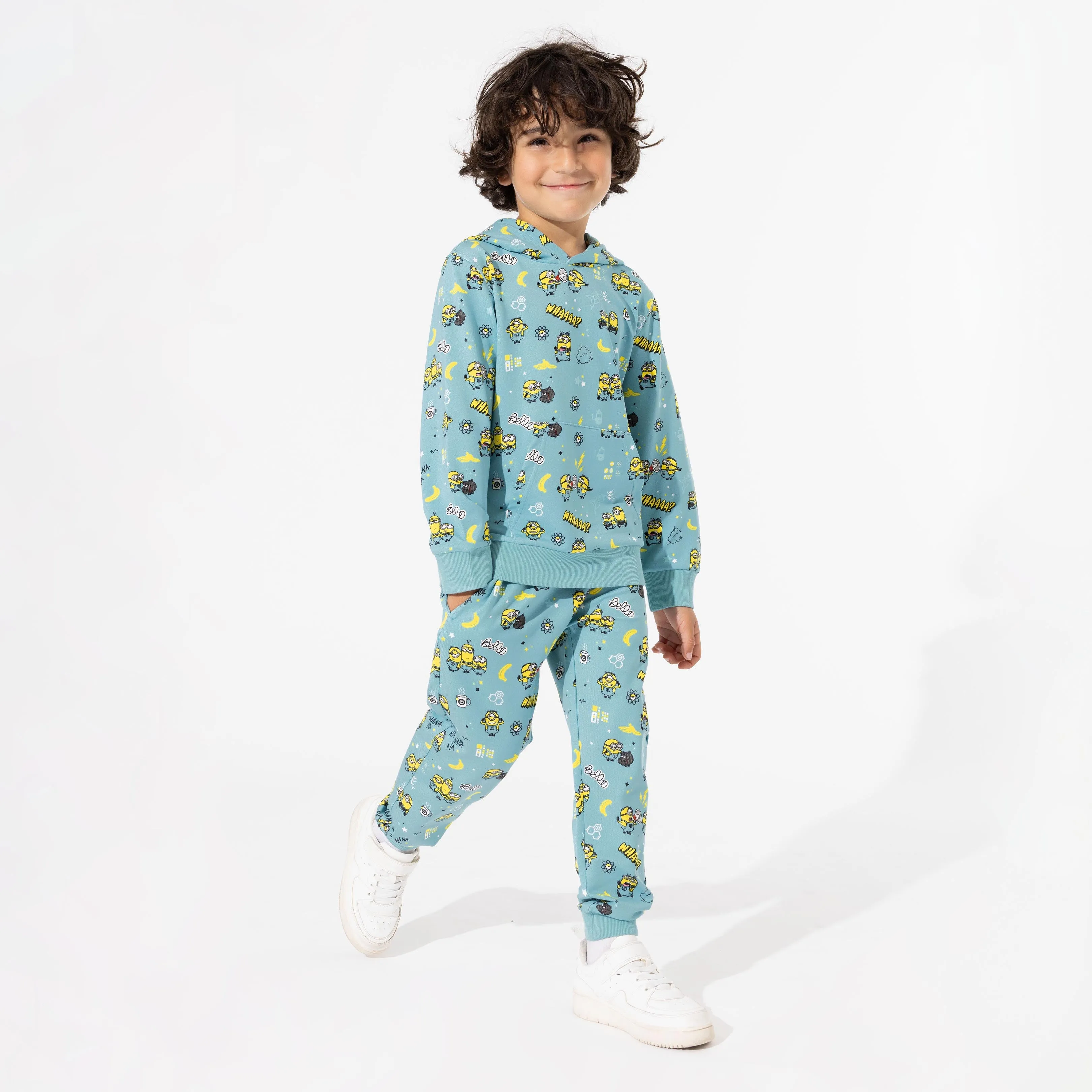 Minions Bello Banana Bamboo Terry Daywear Kids Jogger Set