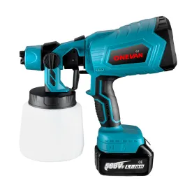 ONEVAN 1500W 1000ML Electric Cordless Paint Spray Gun | For Makita 18V Battery