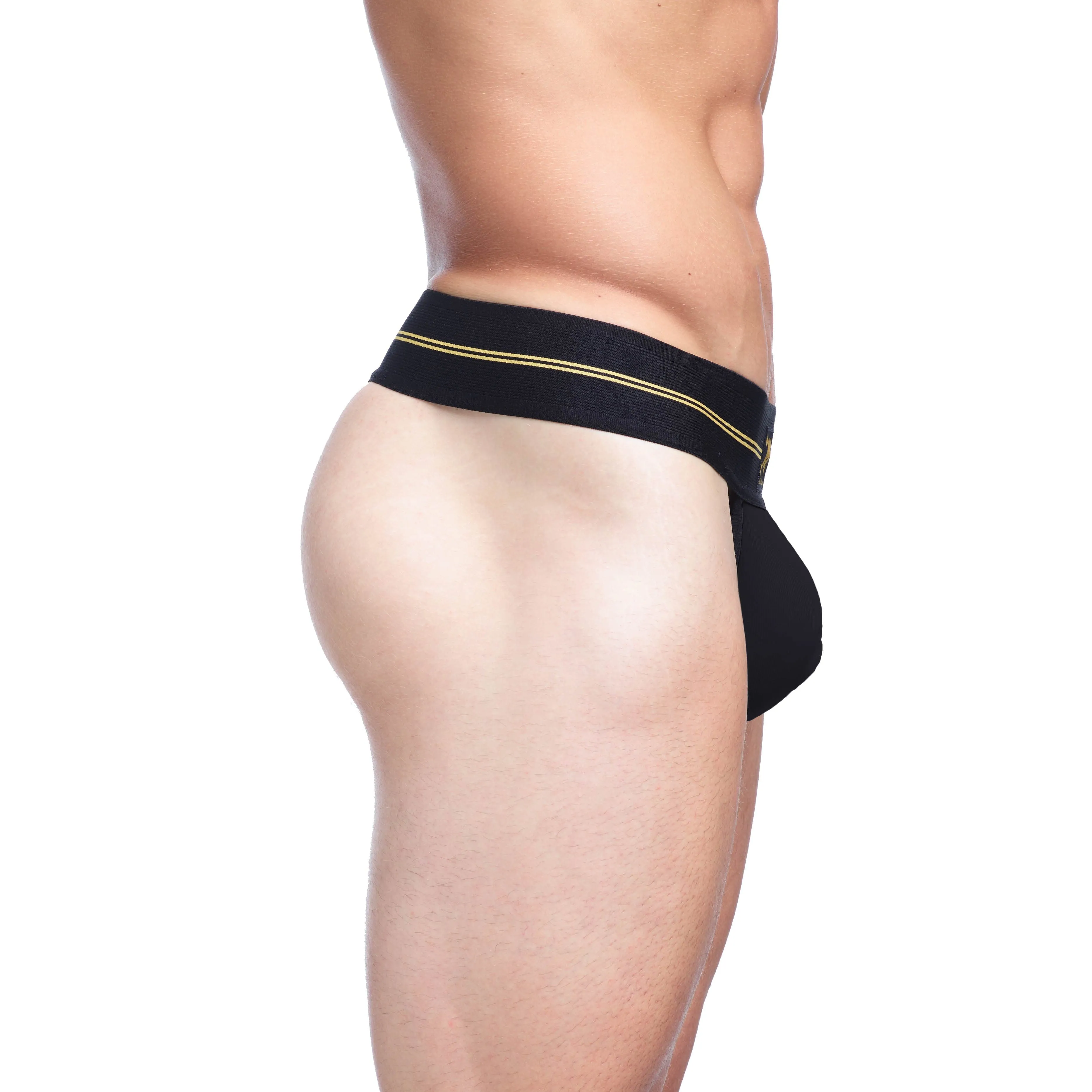 Performance Rib Thong Black