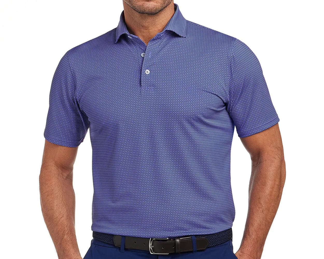 The Collins Shirt: Lavender & Navy