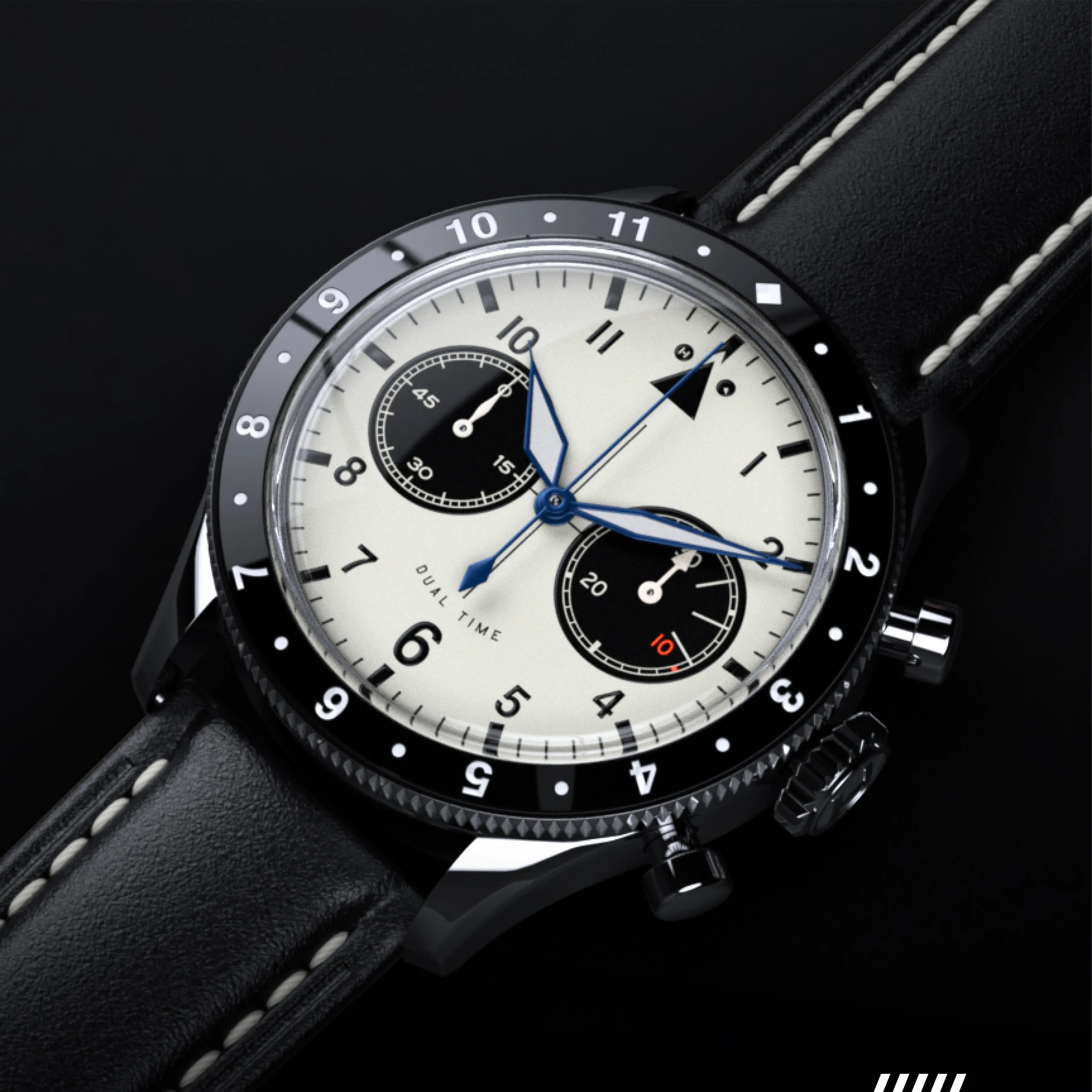 The Hawkeye Chronograph / Long Island Watch Special Collaboration (Parchment White Dial)