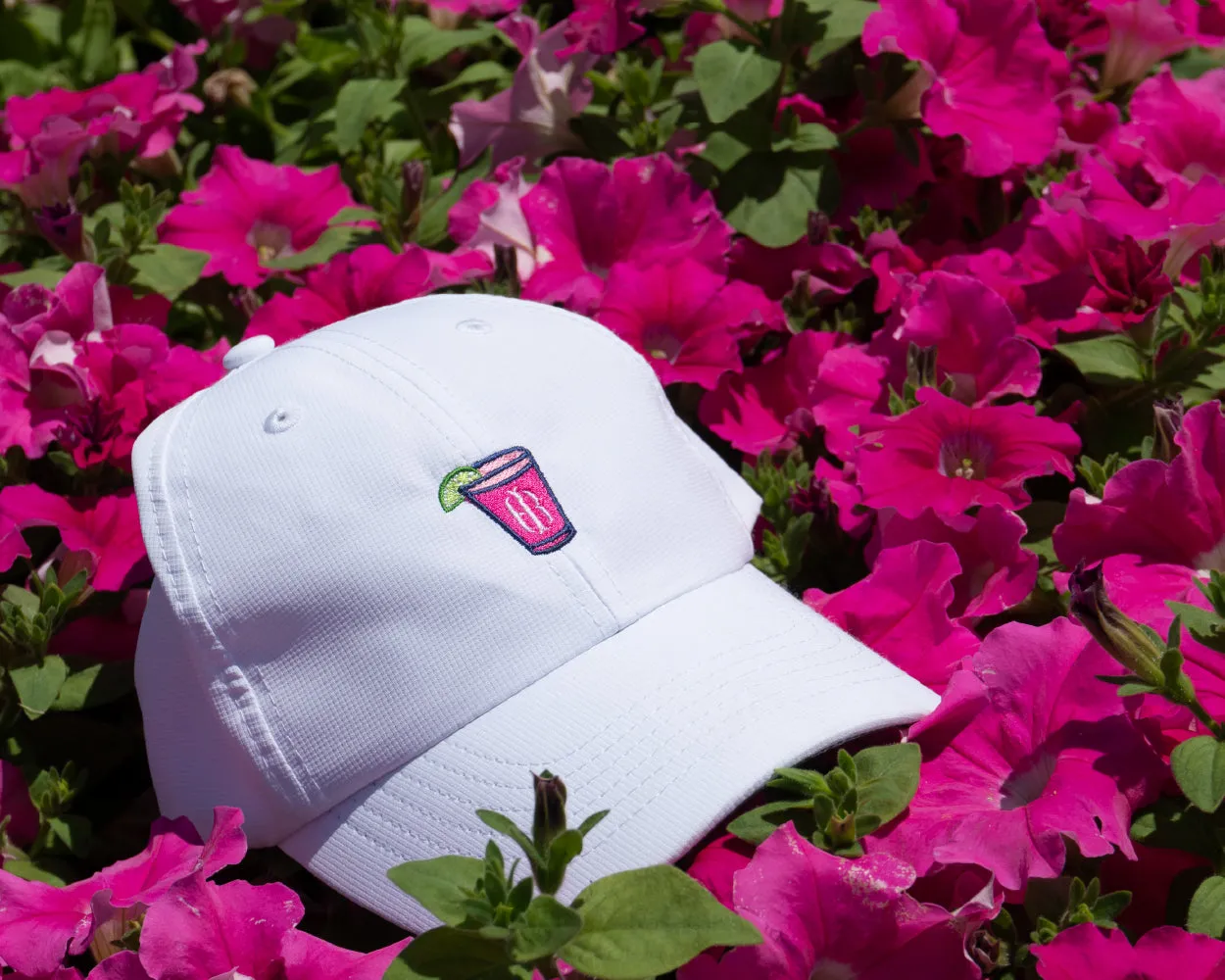 The Performance Hat: White with Transfusion Icon