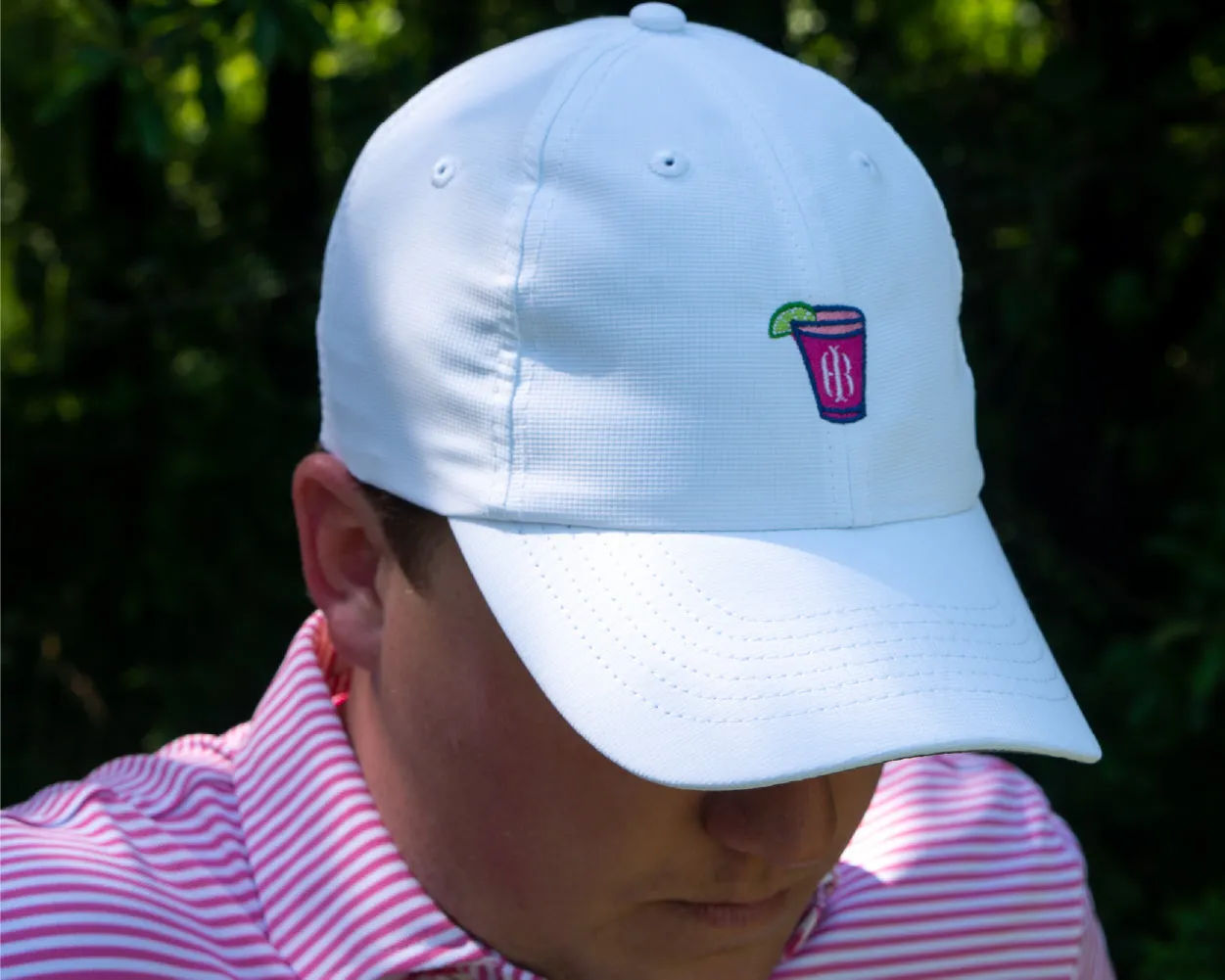 The Performance Hat: White with Transfusion Icon