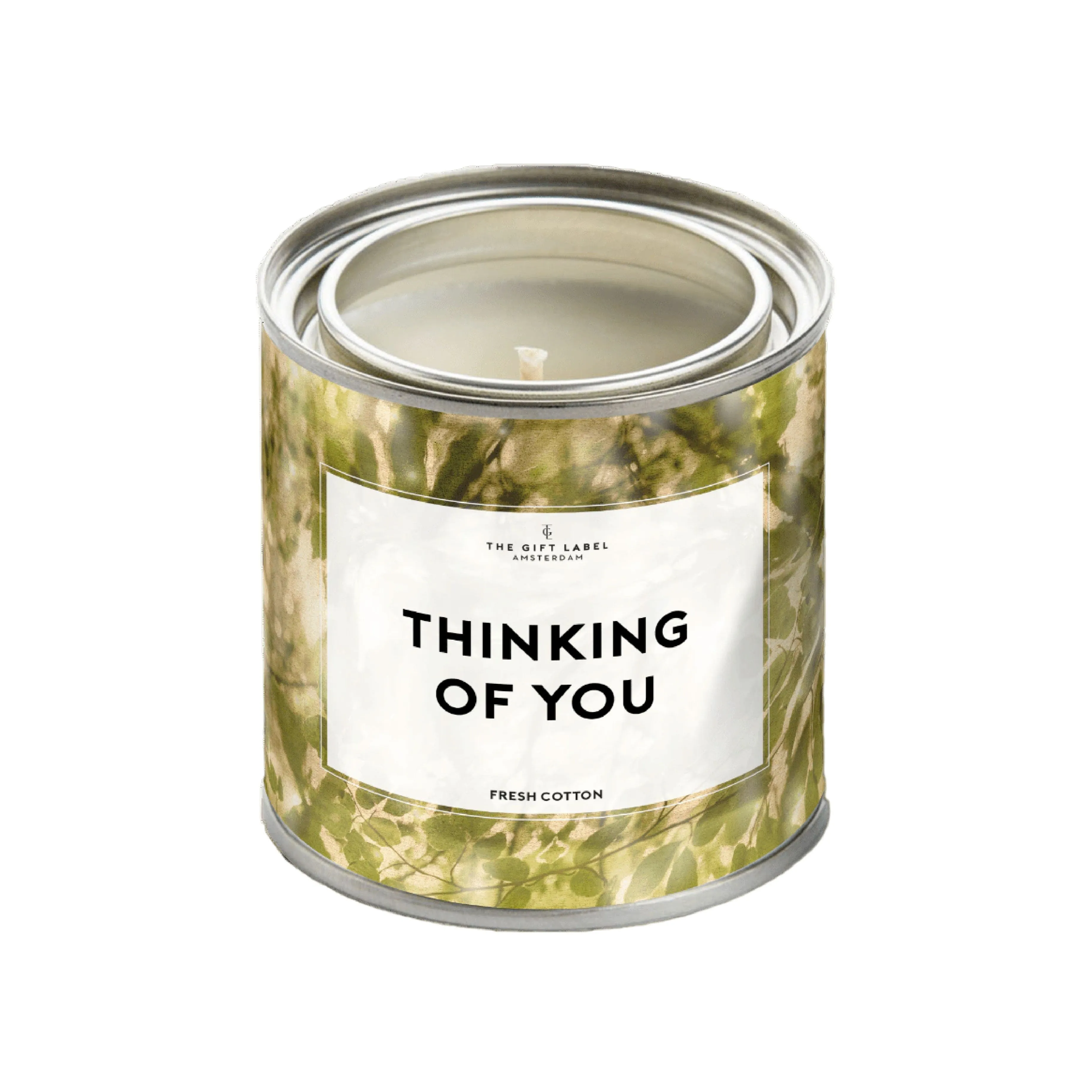 'Thinking of You' Candle Tin | Fresh Cotton | 310g