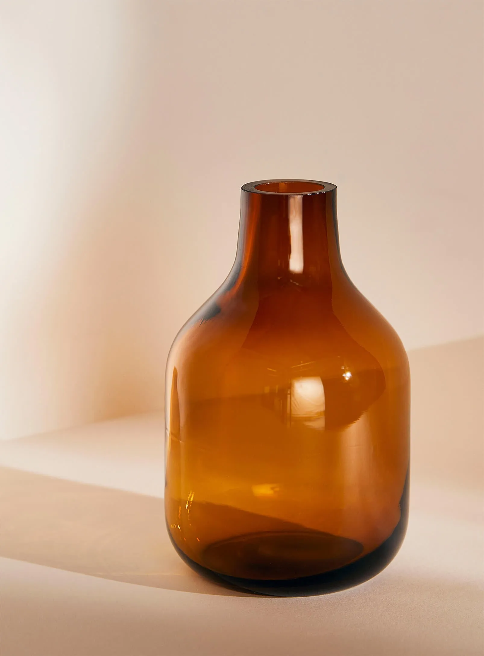 Tinted glass vase