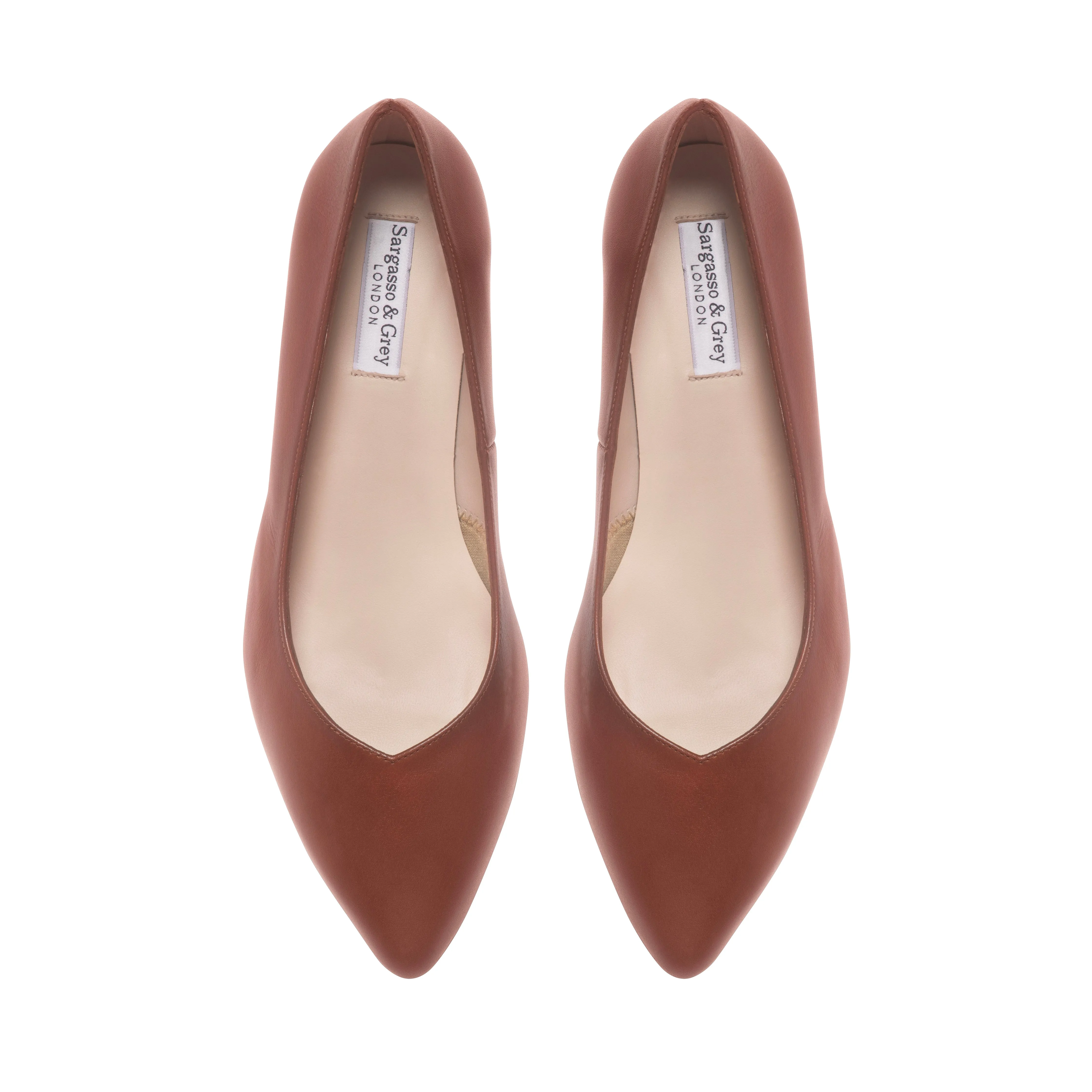 Tori Extra-Wide Fit Courts - Tan Leather