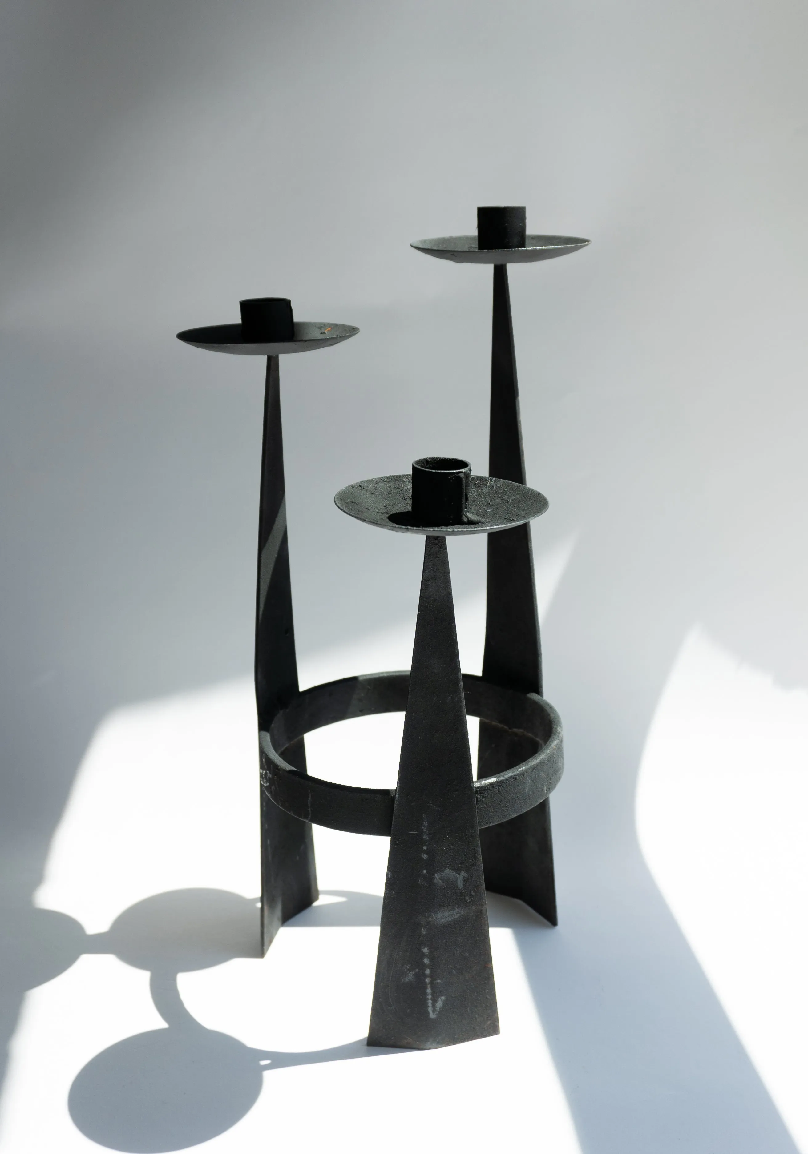 Vintage Brutalist Candelabra