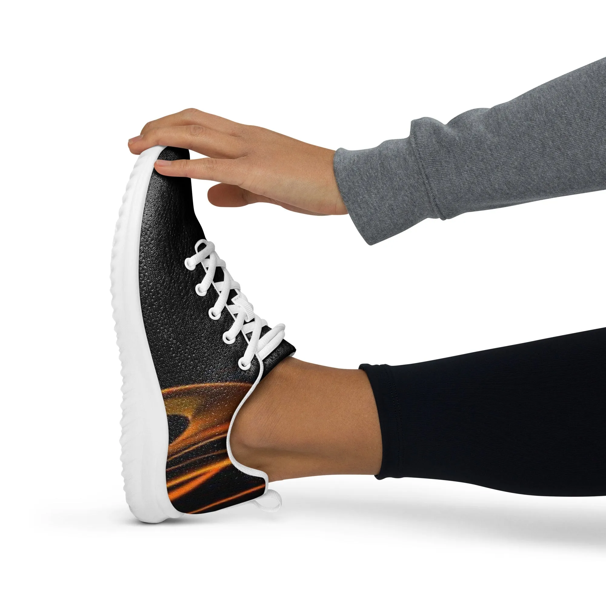 Women’s Black and Orange Athletic Shoes