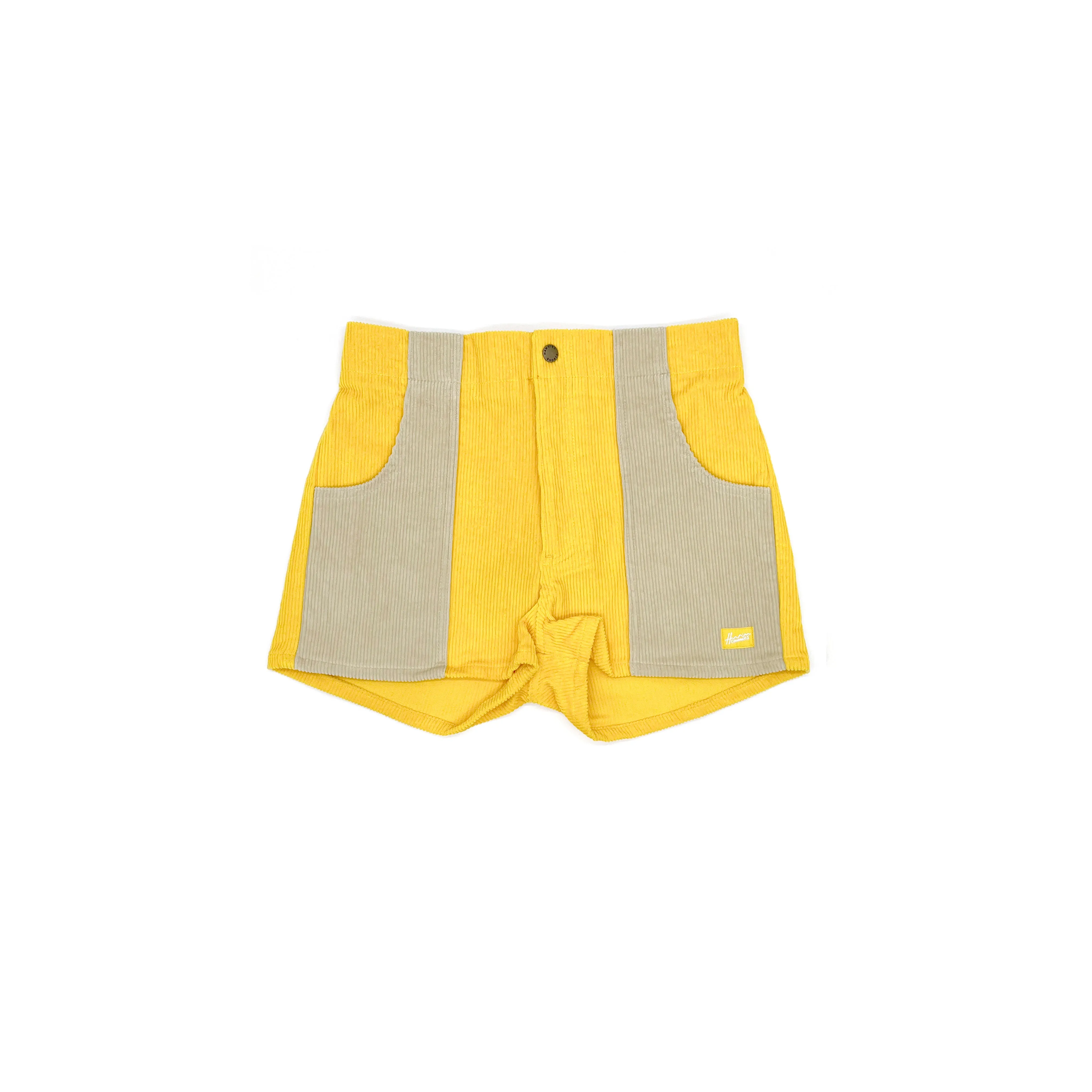 Women's Two-Tone Corduroy Shorts