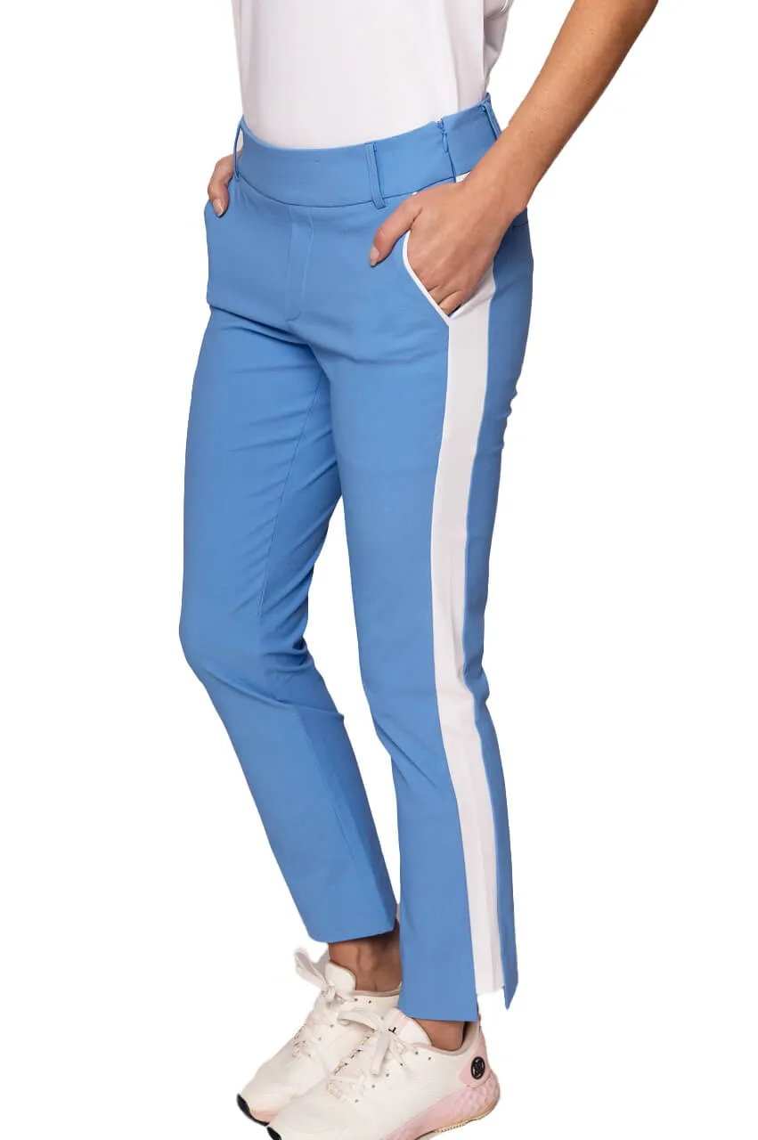 Zoo Blue Stretch Ankle Pant